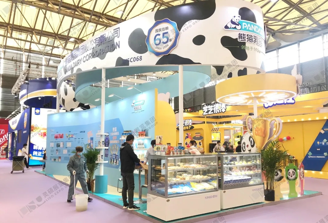 熊貓乳品展臺設計搭建